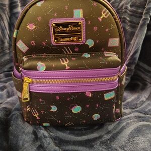 Loungefly Disney Parks Black and Purple Kids Backpack